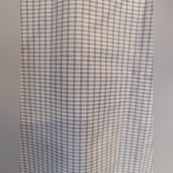 💙 CALVIN KLEIN 💙 Lilac + White Checkered Dress Shirt - Picture 5 of 8